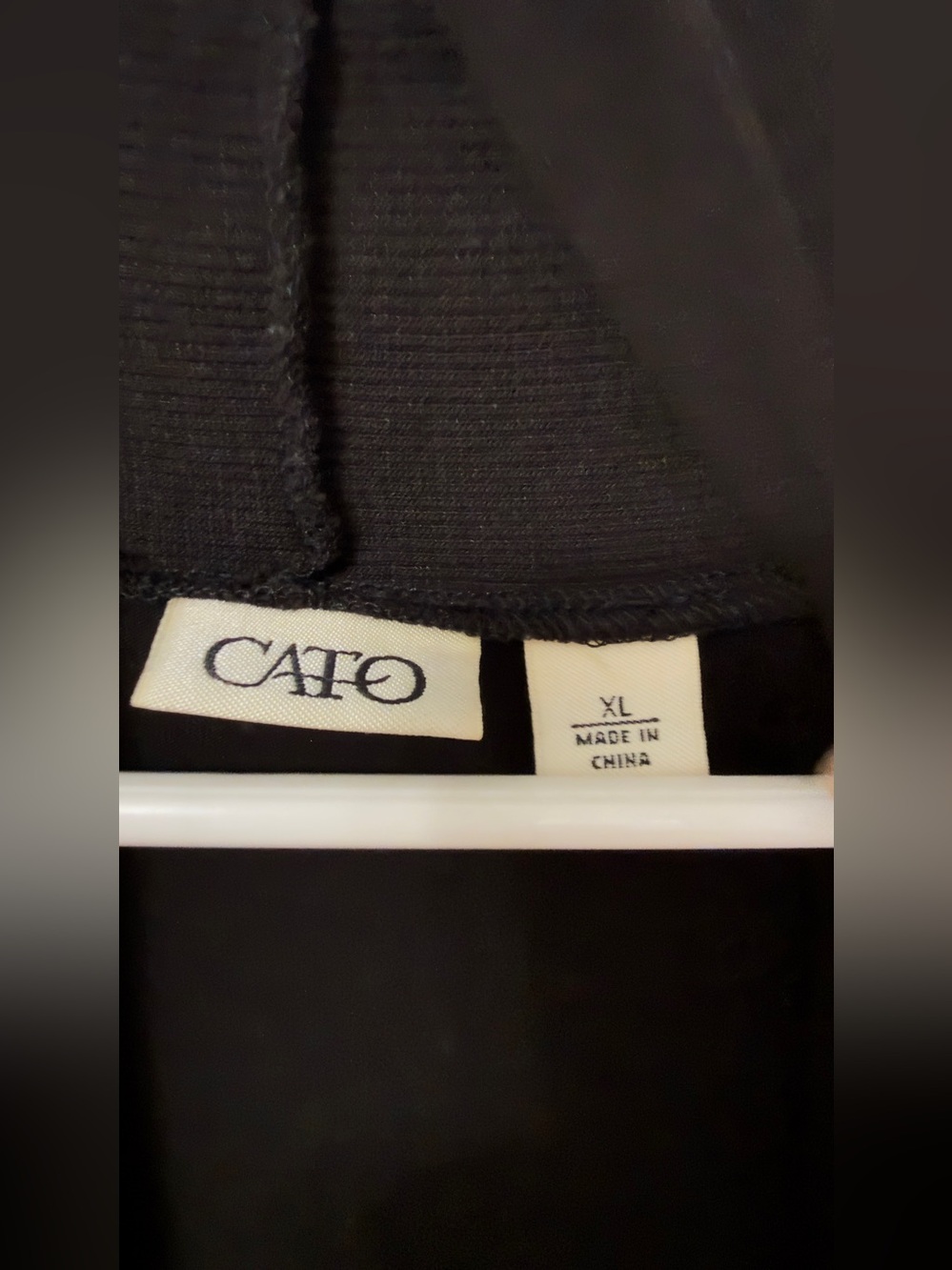 Cato Black Open-Front Women's Cardigan Sweater - Picture 3 of 6